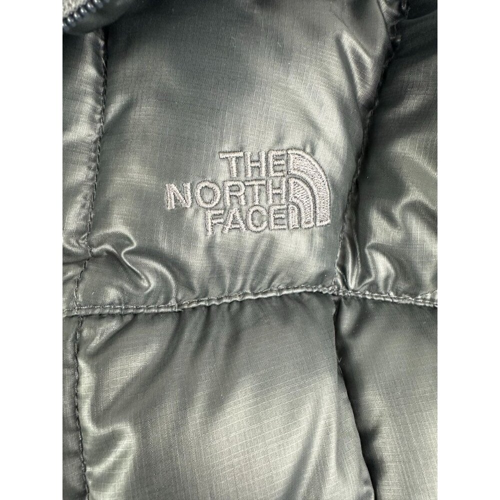 The North Face Womens 600 Down Zip Puffer Jacket Parka Coat Gray Small S - Picture 3 of 9
